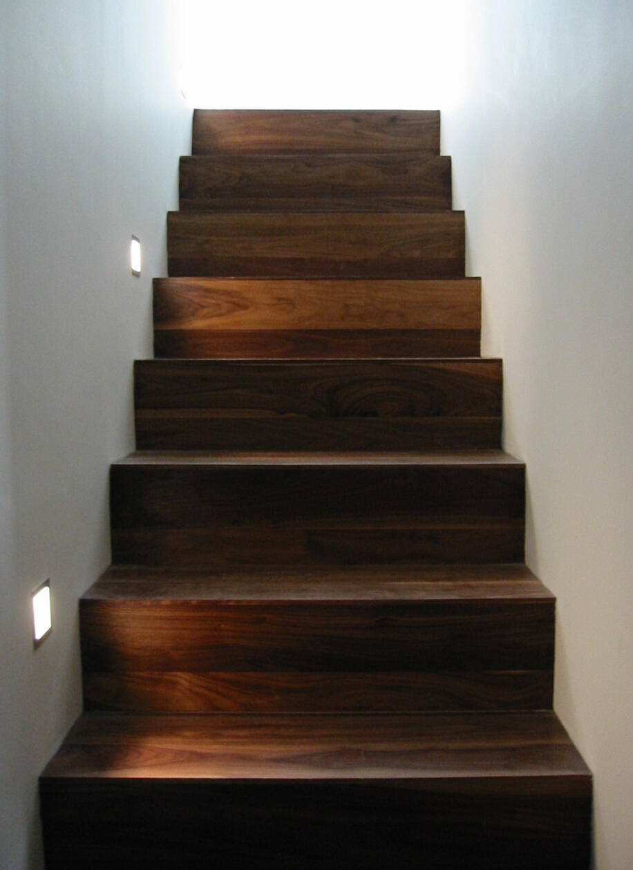 Walnut stairs
